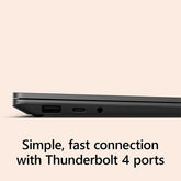 Used Microsoft Surface Multi-Touch Laptop 5 (12th Gen) Intel Core i7 32GB RAM 1TB SSD Windows 11 Pro - Matte Black